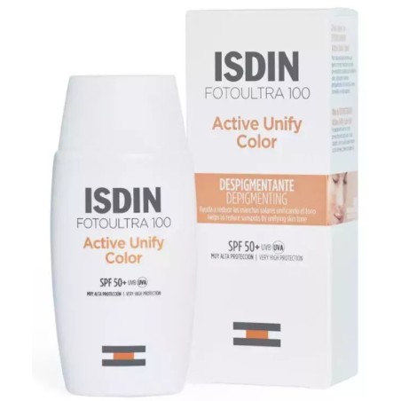 FOTOPROTECTOR ISDIN ULTRA 100 ACTIVE UNIFY  DESPIGMENTANTE COLOR