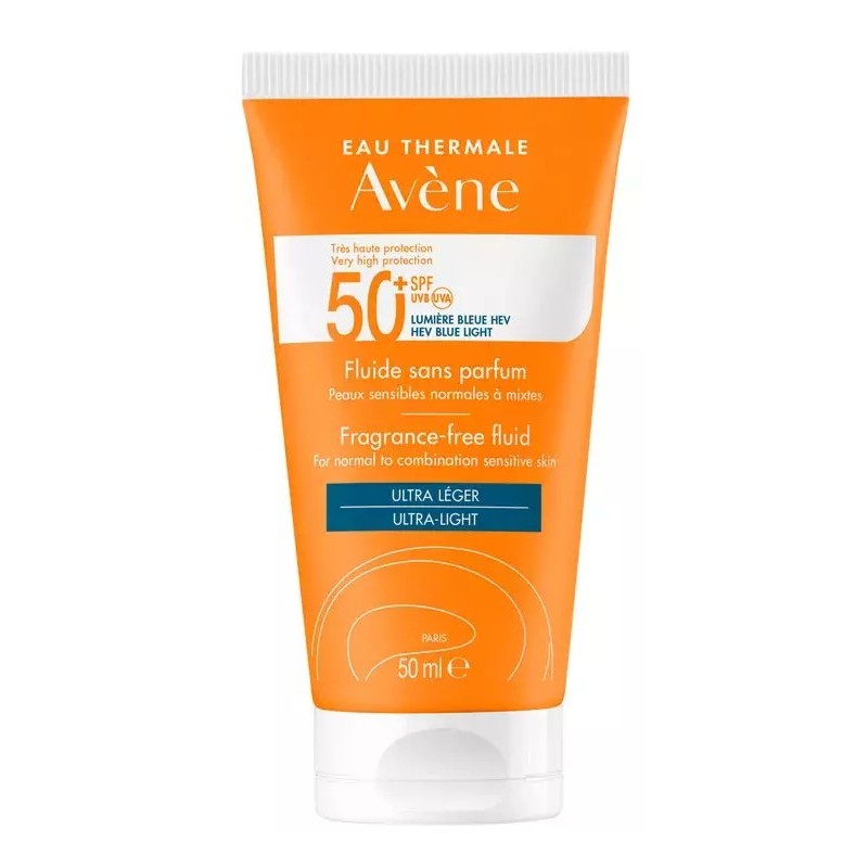 AVENE FLUIDO SIN PERFUME SPF50+ 50ML