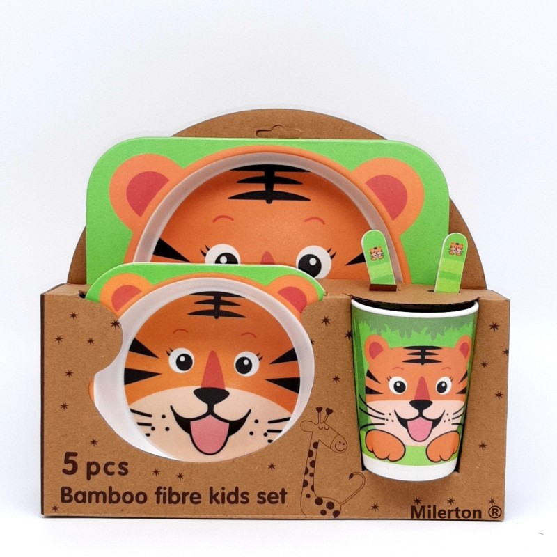 TIGRE SET PARA NIÑOS 5 PIEZAS MILERTON TIGRE SET PARA NIÑOS 5 PIEZAS MILERTON