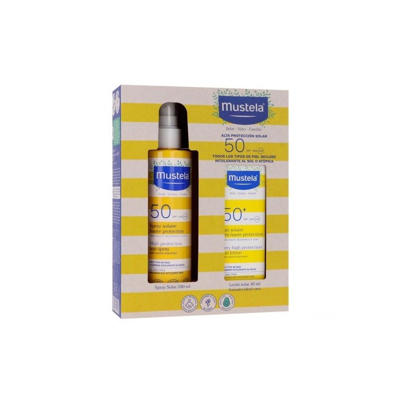 MUSTELA PACK SOLAR SPF50+ SPRAY+LECHE MUSTELA PACK SOLAR SPF50+ SPRAY+LECHE